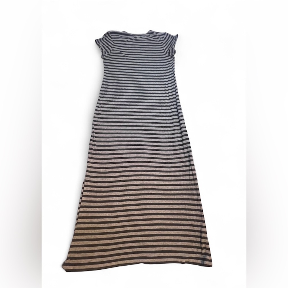 The Lady And The Sailor Maxi Dress Womens Size‎ 3 Gray And Black Size 3 Vintage